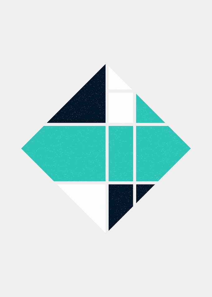 Mondrian style art