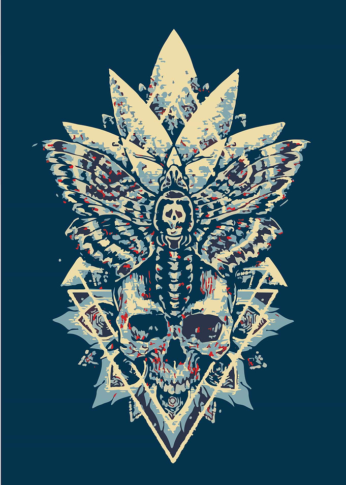 Skull the nature