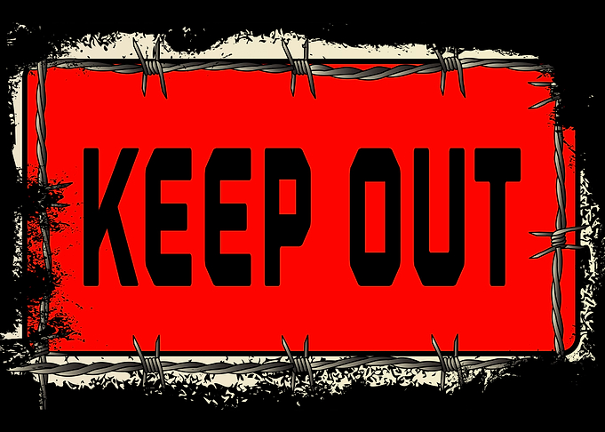Barbed Wire Keep Out