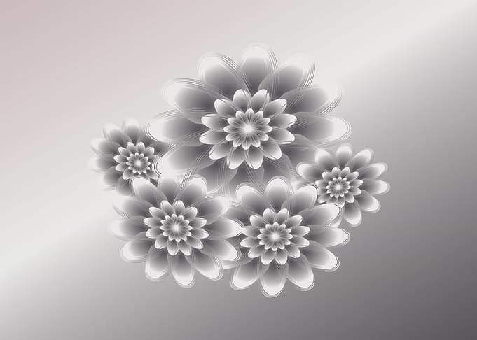 Silver petals bouquet