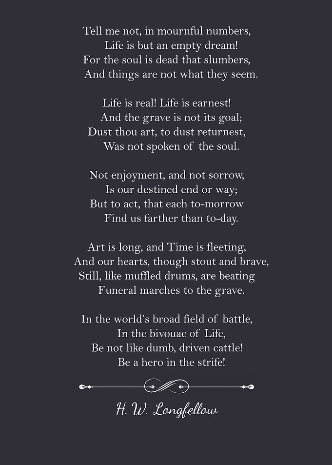 A Psalm Of Life