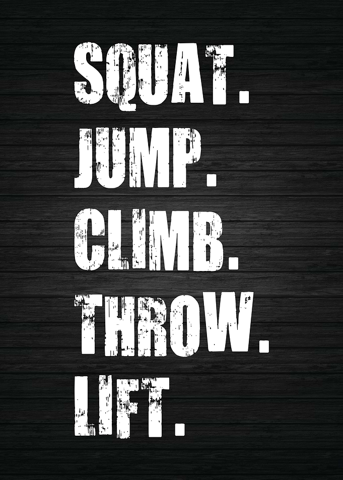 Squat Jump Throw Lift