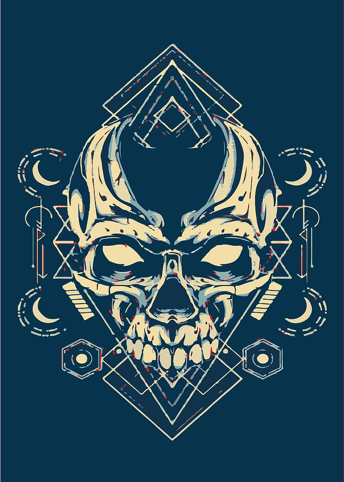 Artistic Skull