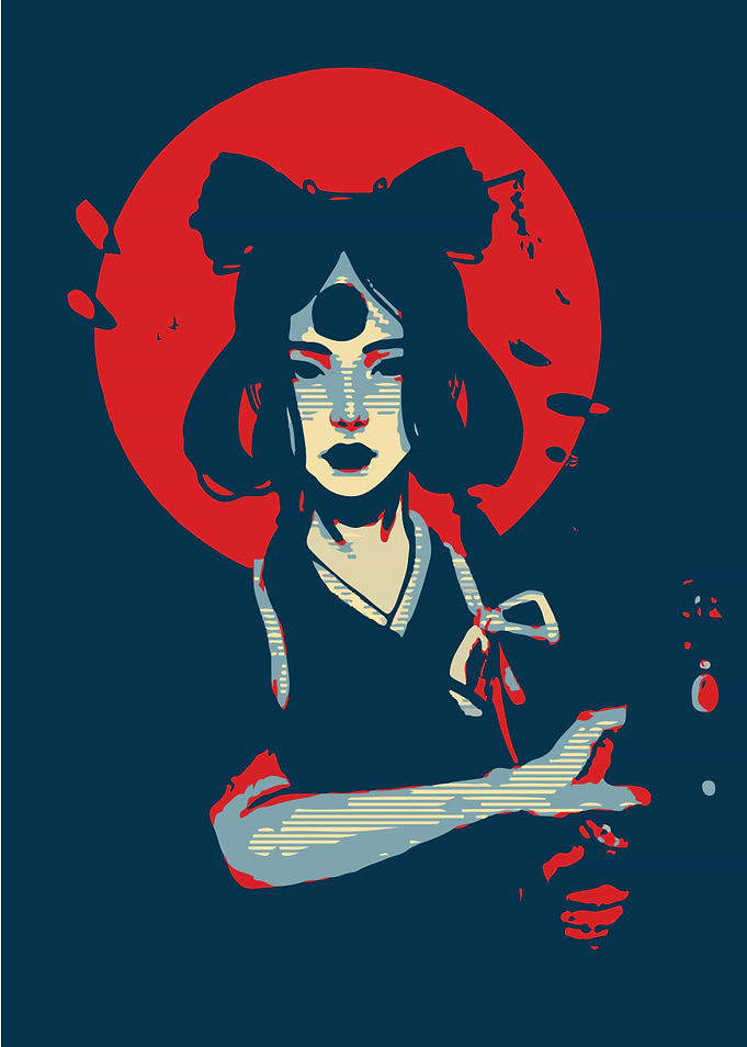 Popart Geisha