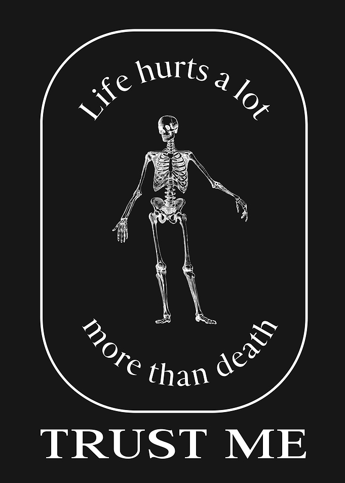 Skeleton Funny Quote