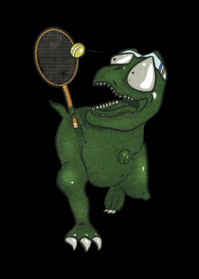Trex Tennis Player Dino