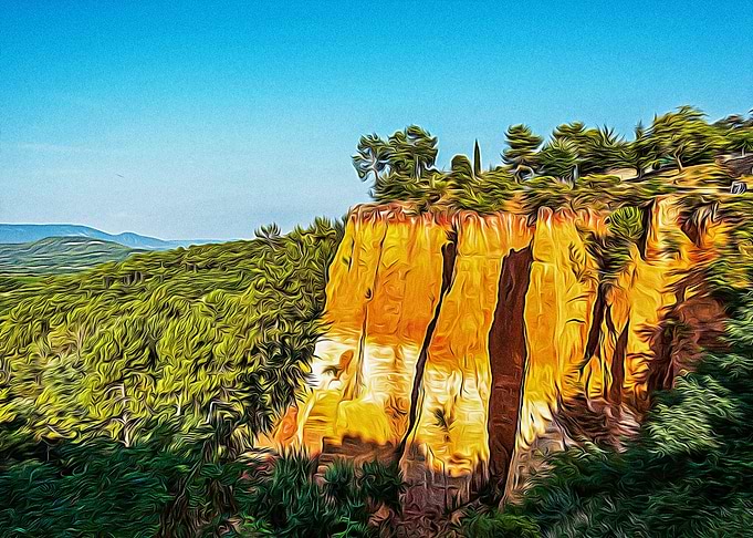 Ocher natural park