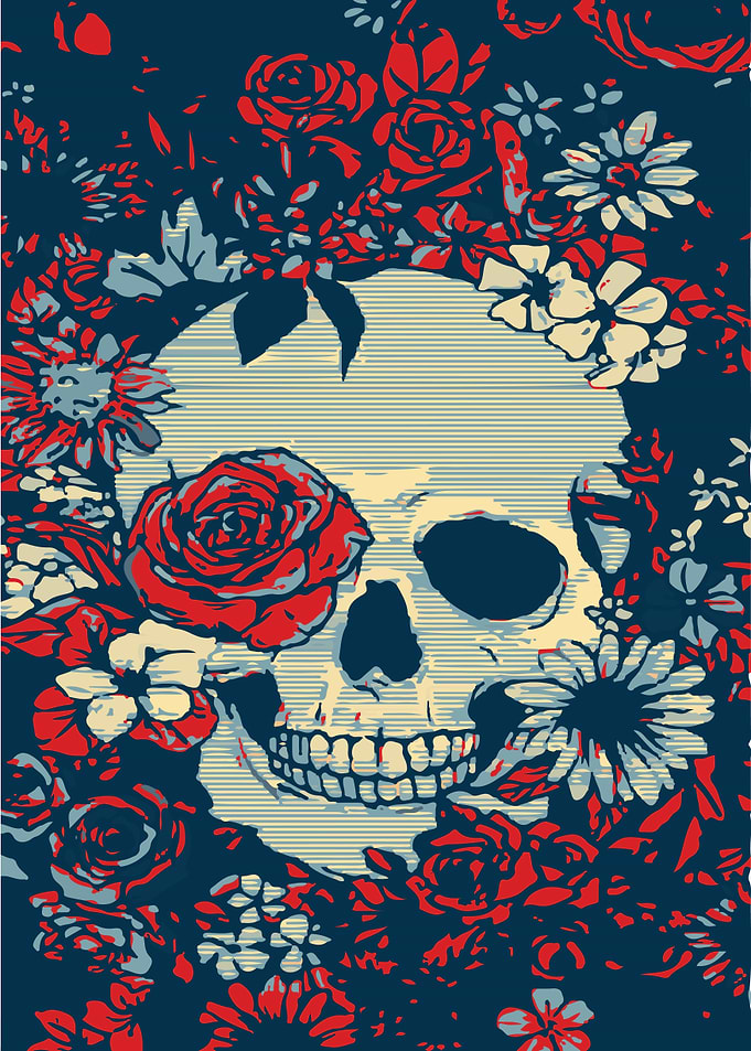 Skull Rose
