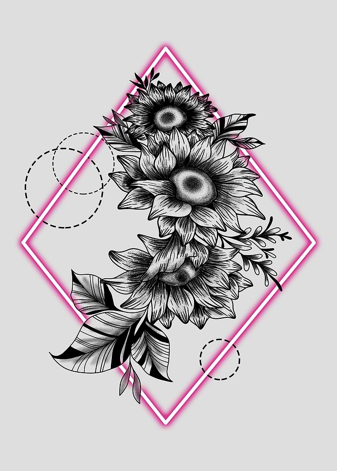 Geometric Sunflower