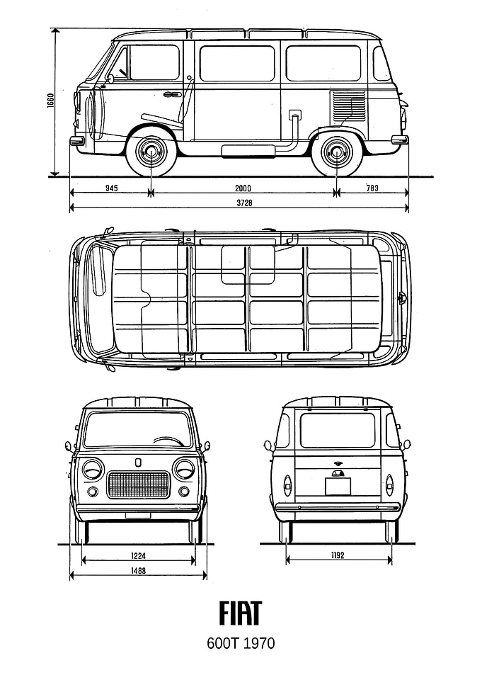 BNW Fiat 600T 1970