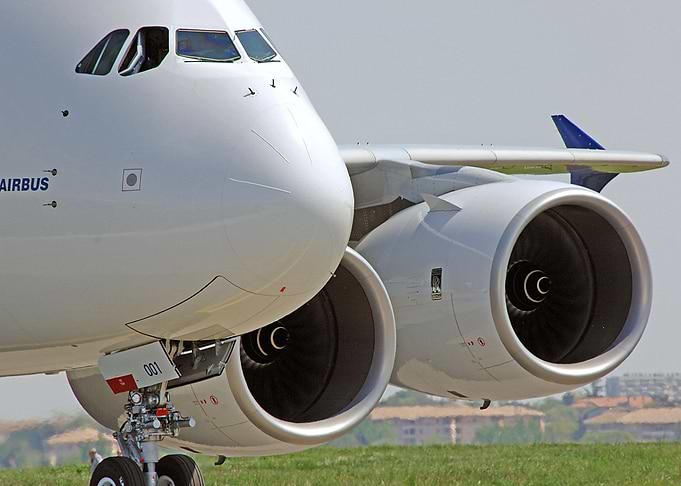 AIRBUS A380 airliner plane