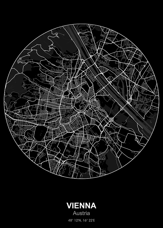 vienna circle map black