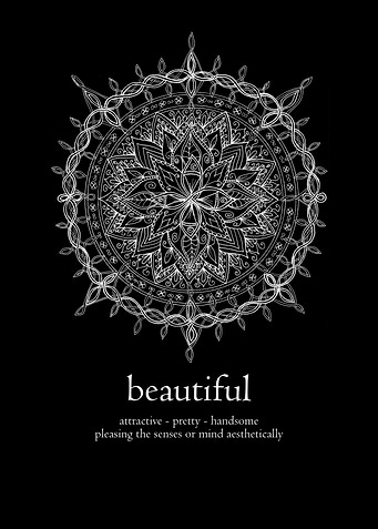 Mandala word beautiful