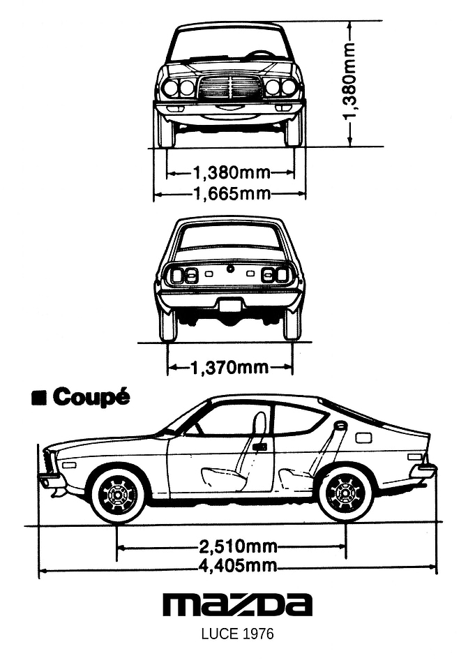 BNW Mazda Luce 1976
