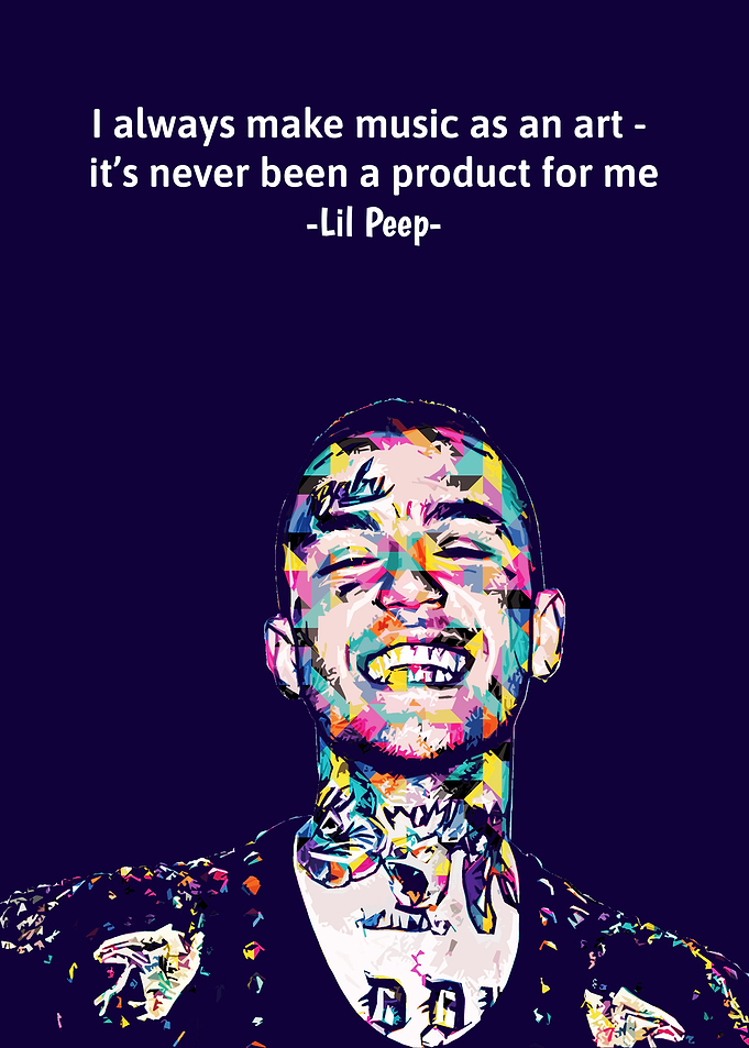 Lil Peep colorful quotes