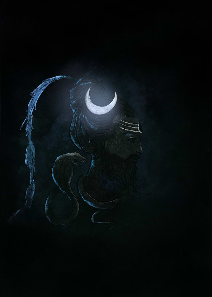 Lord Shiva painting art