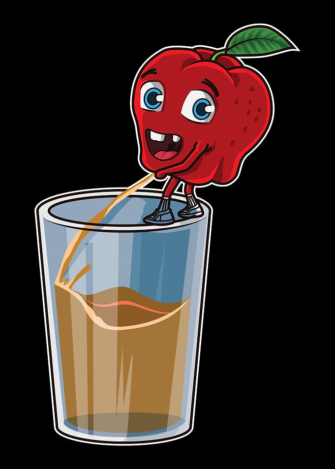 Apple Pees In Glass