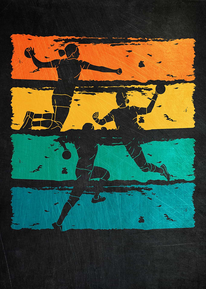 Handball Retro Vintage