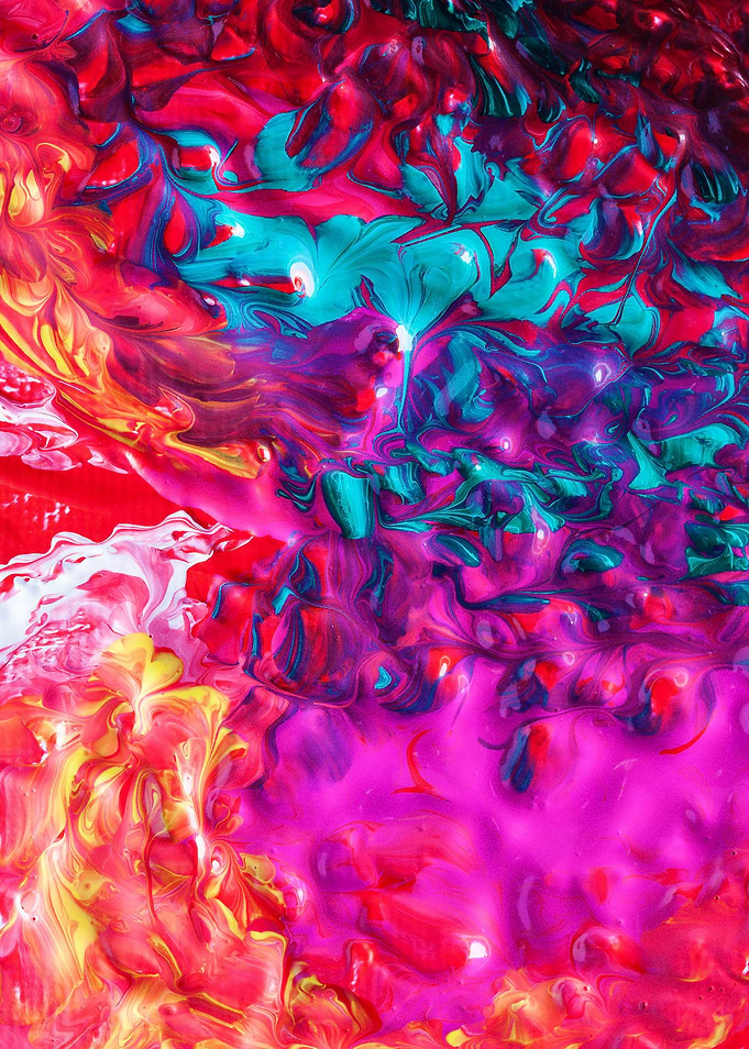 Blue Purple Red Abstract