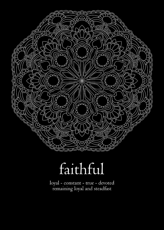Mandala word faithful