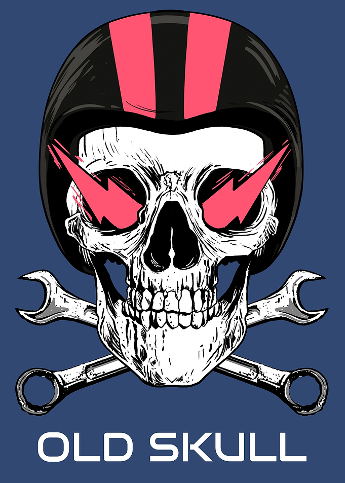 Old Skull Funny Skeleton
