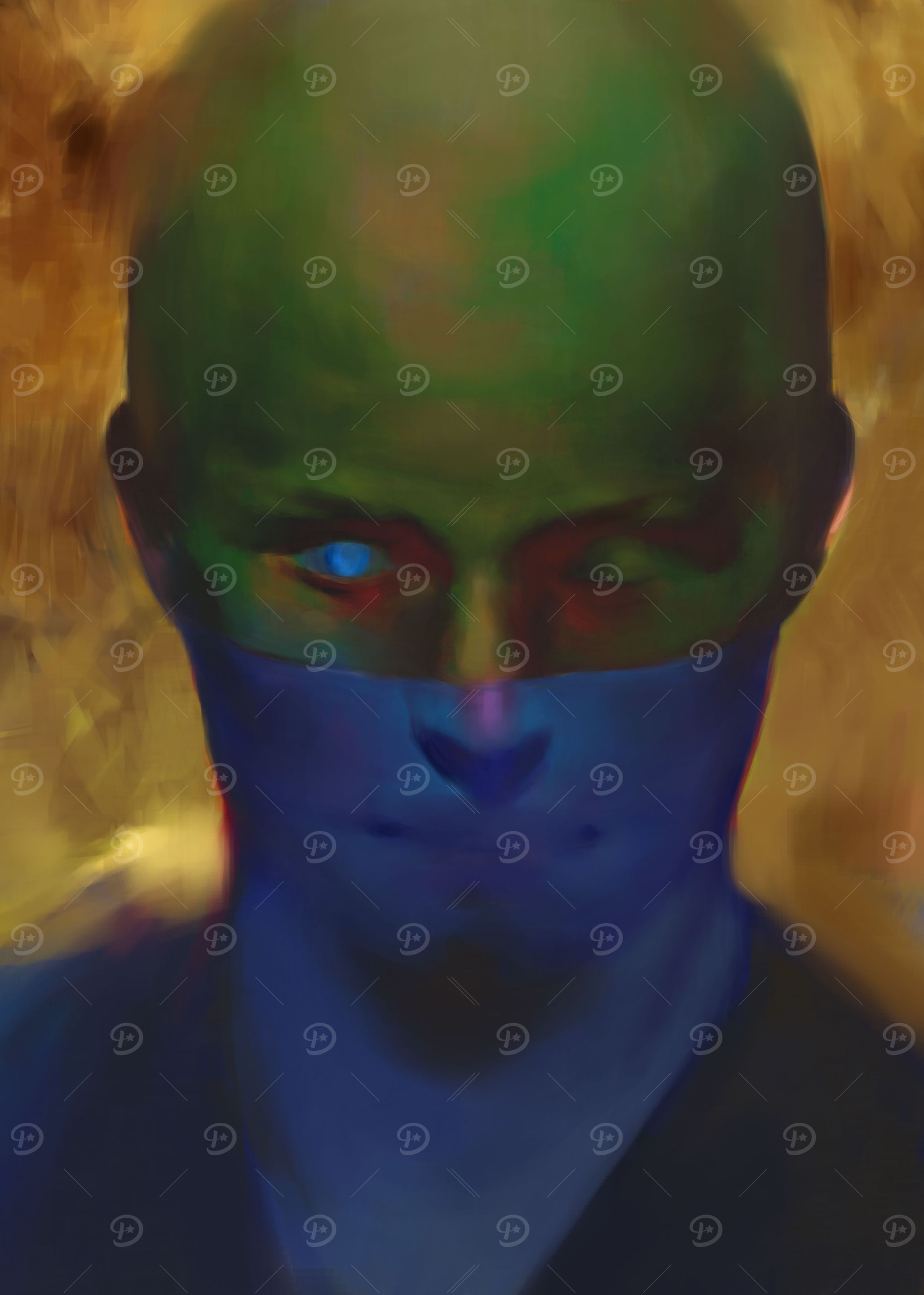 Green Face