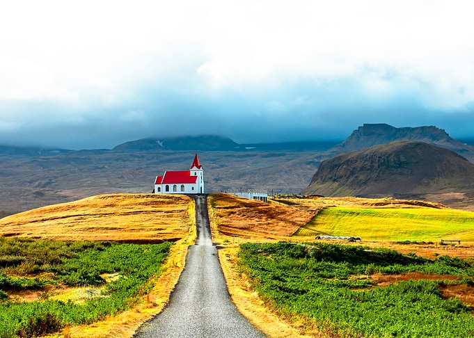 Beautiful Church in Island