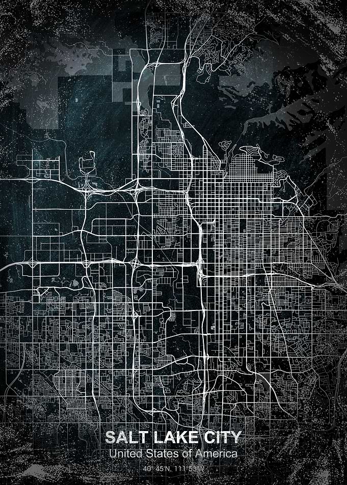 Salt Lake City chalk map