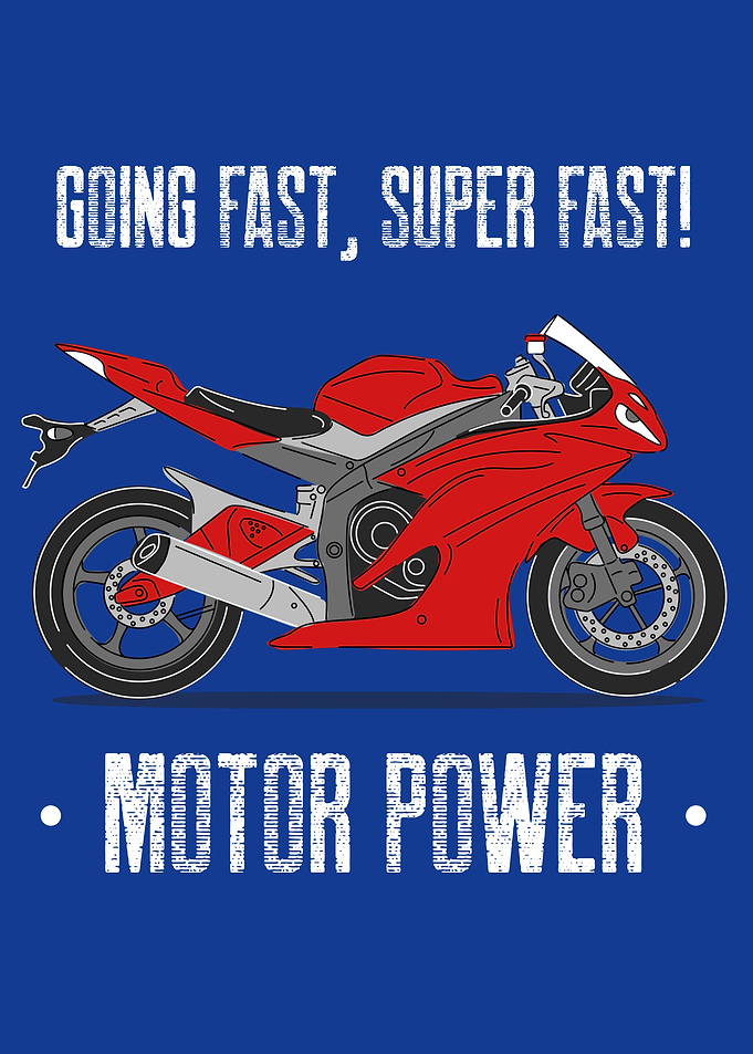 Red Motorbike Power