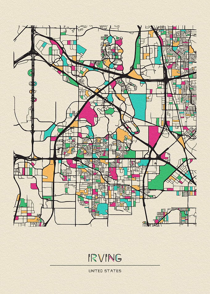 Irving Map