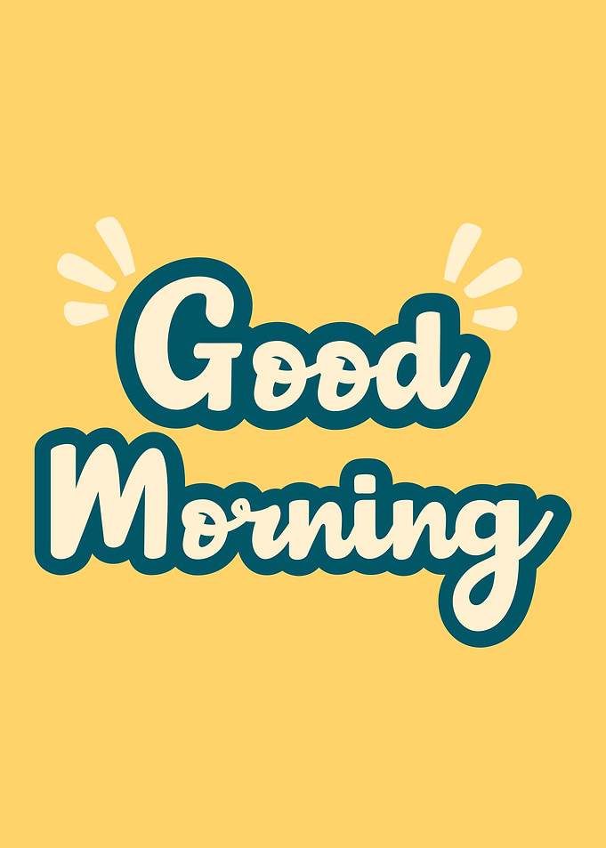 Good morning