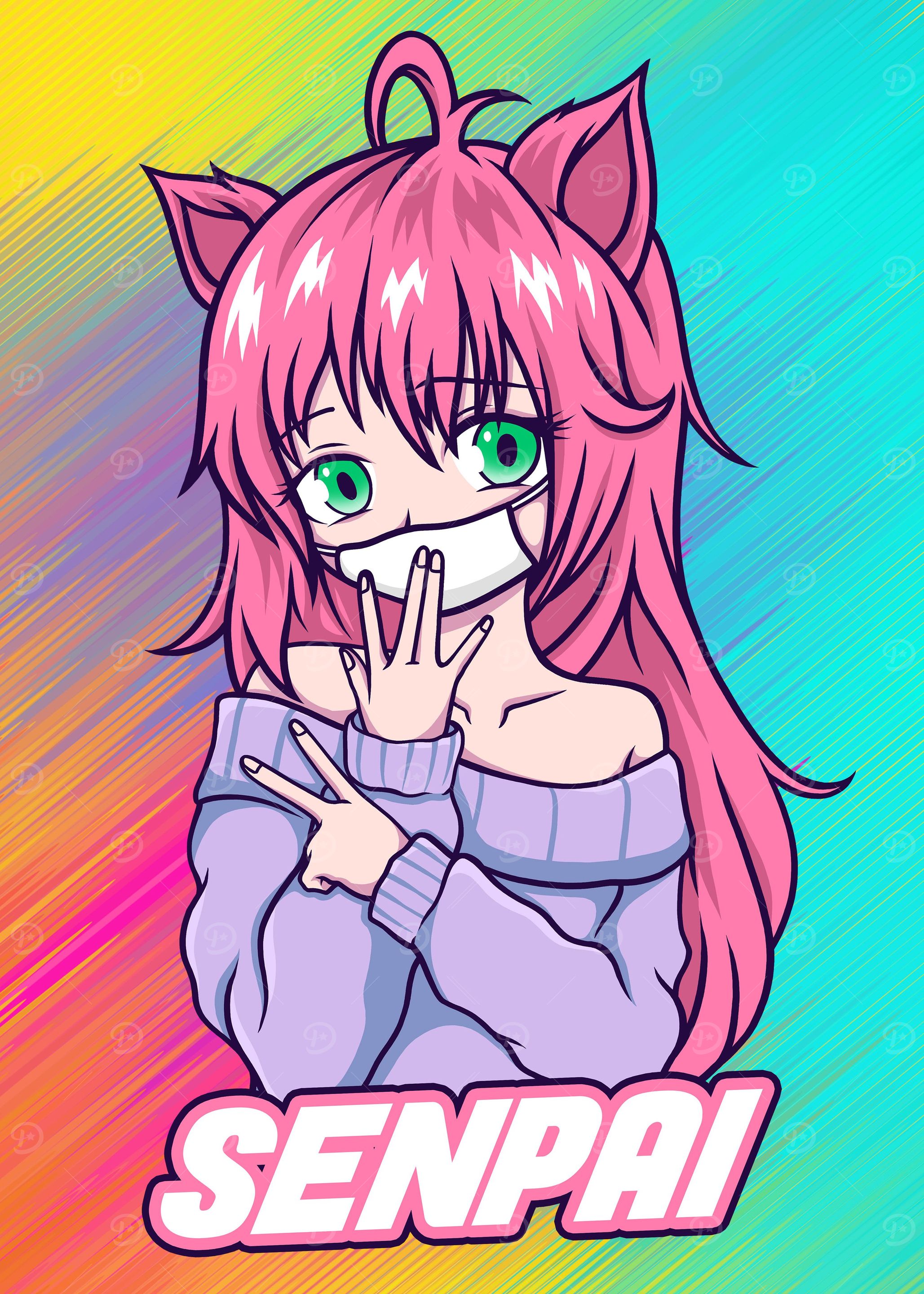 Anime Manga Girl Catgirl