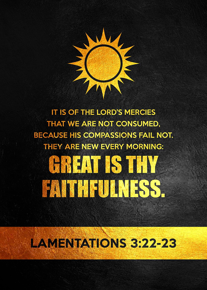 Lamentations 3 22 23