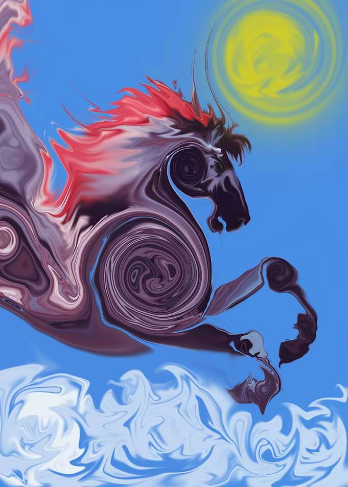 Horse on the sky