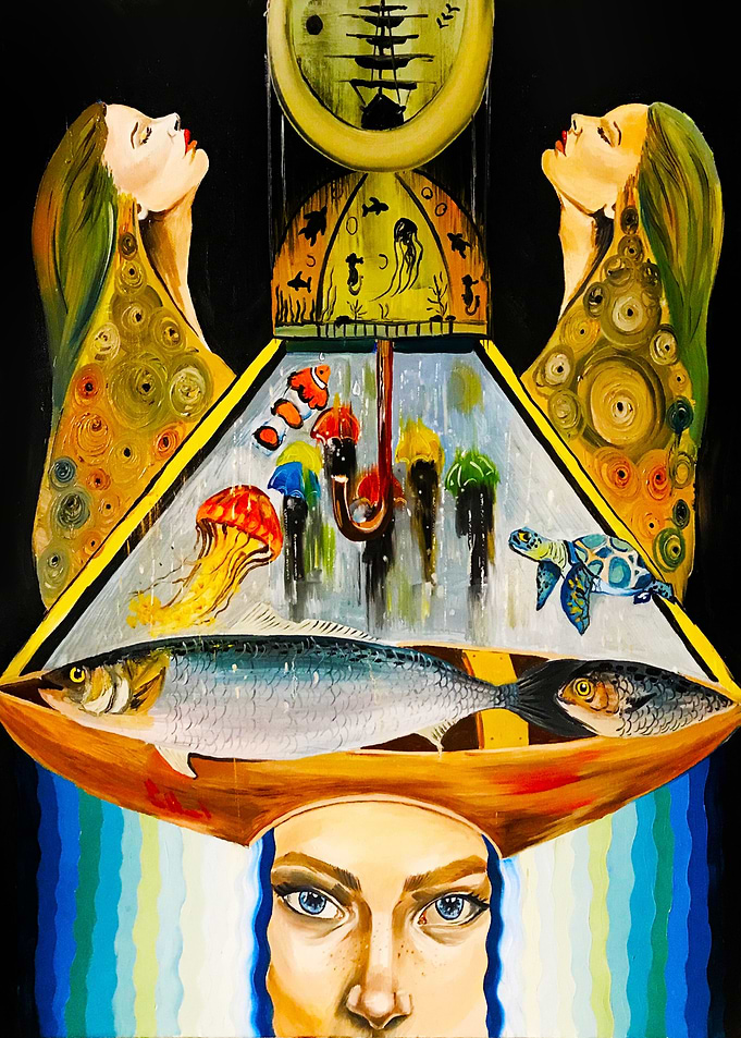Painting abstract nature