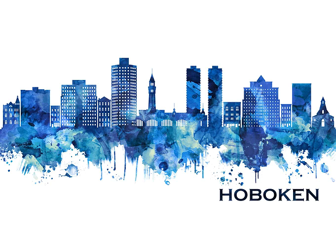 Hoboken New Jersey Skyline