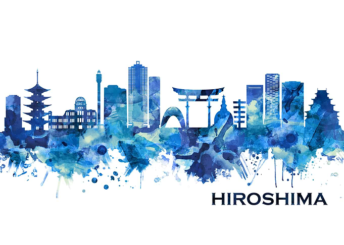 Hiroshima Japan Skyline