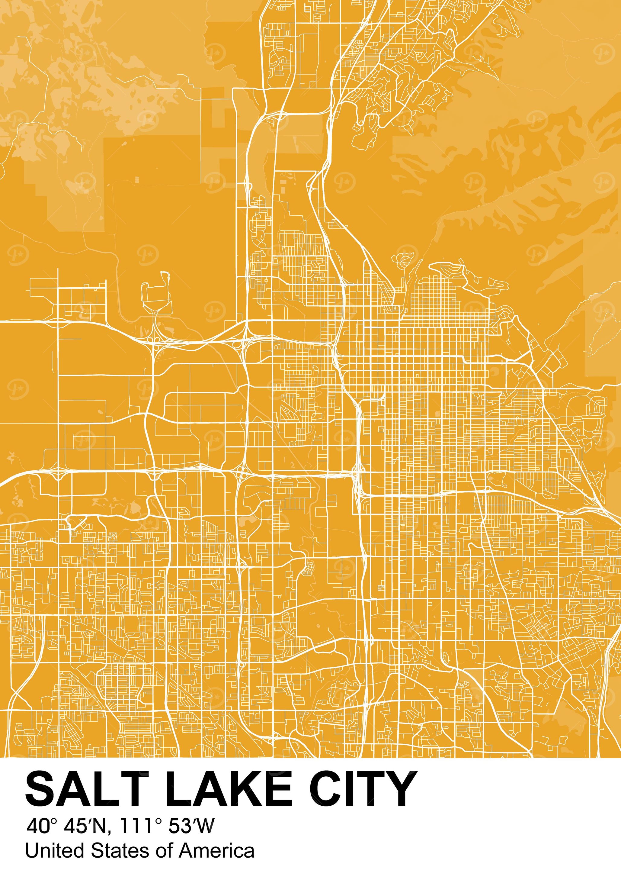 salt lake city color map