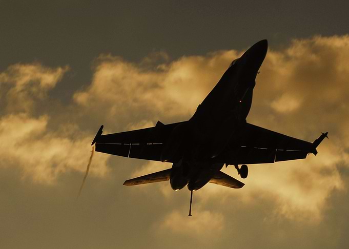 F 18 military jet fighter
