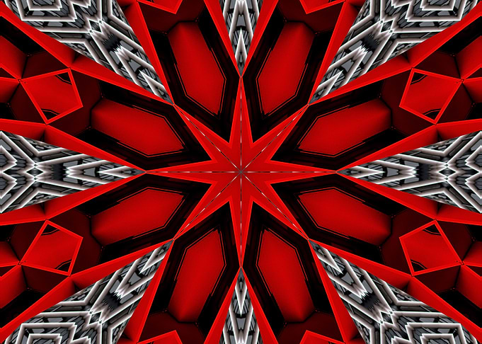 Abstract grey and red