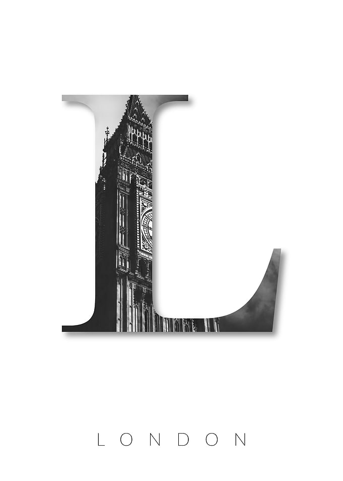 Alphabet Letter L London