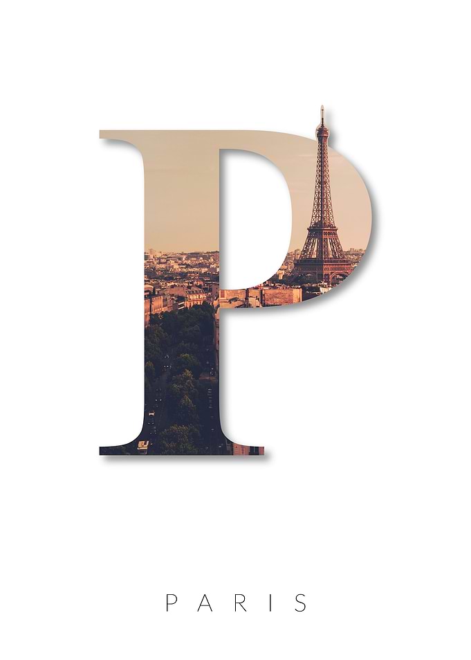 Alphabet Letter P Paris