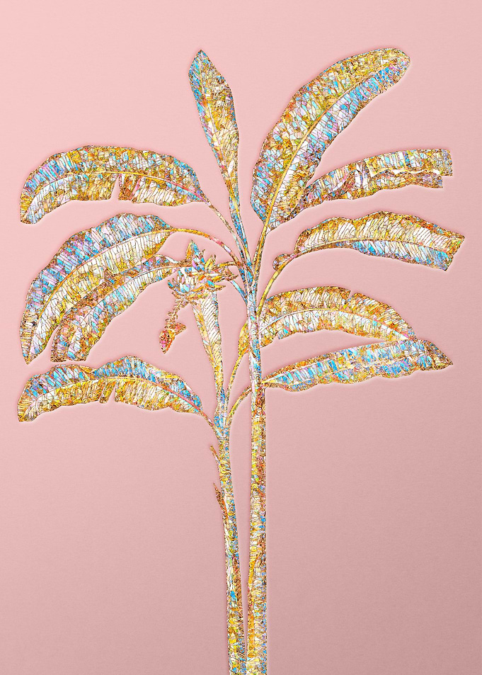 Pink Crystal Mosaic Banana