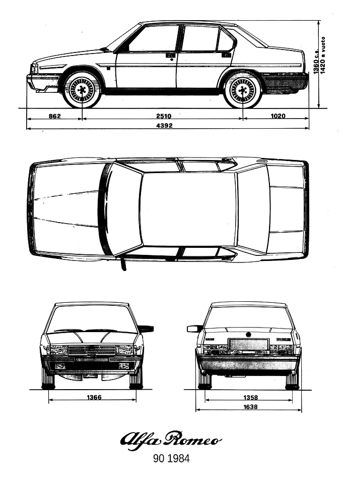 BNW Alfa Romeo 90 1984