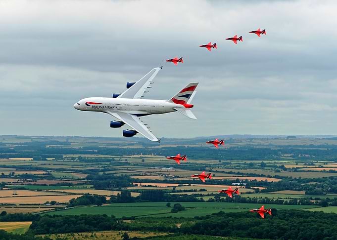 AIRBUS A380 airliner plane