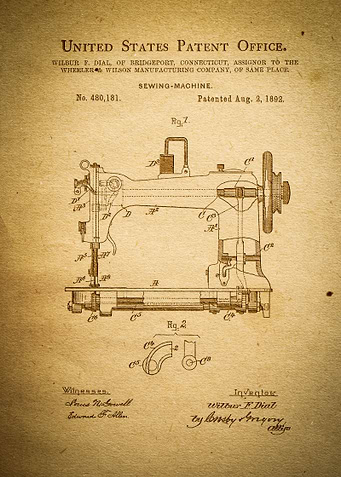 Sewing Machine Patent