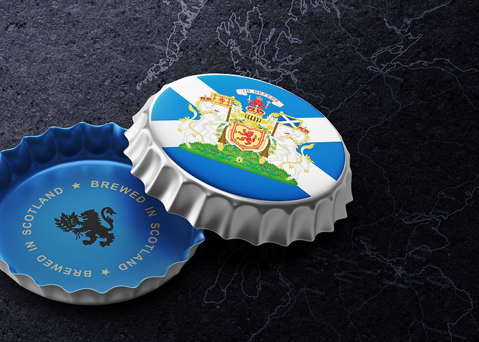 Scotland beer cap