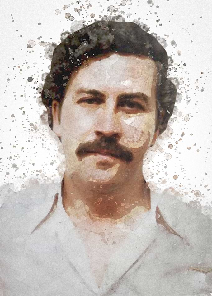 Pablo Escobar portrait