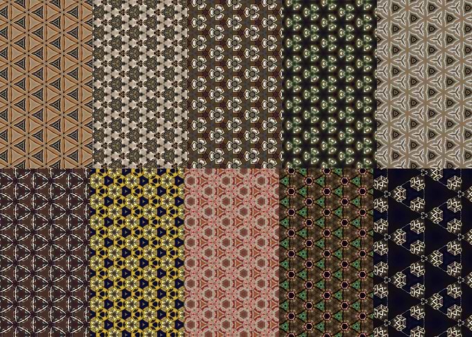 Kaleidoscope collage
