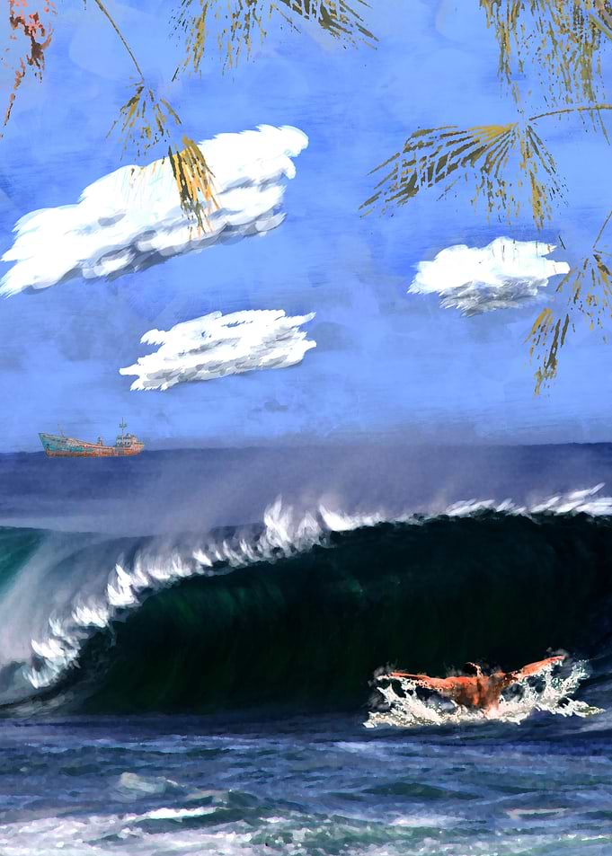 In the wave